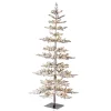 Glitzhome 7Ft. Deluxe Pre-Lit Pine Artificial Christmas Tree W/ Lights Best