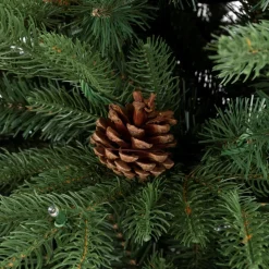 Glitzhome 7.5Ft Pre-Lit Green Fir Artificial Christmas Tree W/ 500 Led Hot