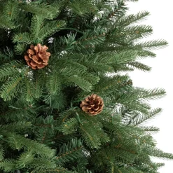 Glitzhome 7.5Ft Pre-Lit Green Fir Artificial Christmas Tree W/ 500 Led Hot