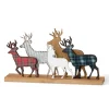 Glitzhome Galvanized Metal And Wooden Reindeer Table Decor Discount