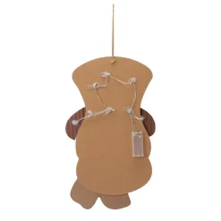 Glitzhome 19In H Lighted 3D Wooden Metal Snowman Wall Decor Online