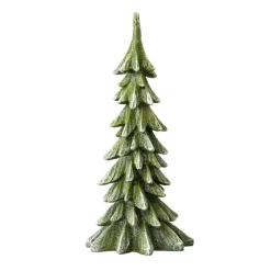 Glitzhome 14.75In H Resin Christmas Table Tree Decor New