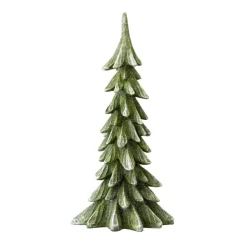 Glitzhome 14.75In H Resin Christmas Table Tree Decor New