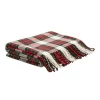 Glitzhome 60In L Acrylic Plaid Woven Throw Outlet