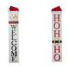 Glitzhome Reversible Wooden Hohoho/Snowman Porch Sign Hot