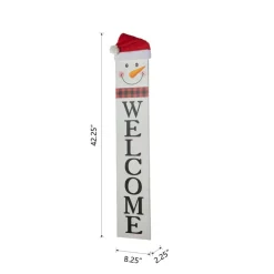 Glitzhome Reversible Wooden Hohoho/Snowman Porch Sign Hot