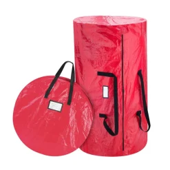 Hastings Home Tree And Wreath Storage Bag Set - Red Sale