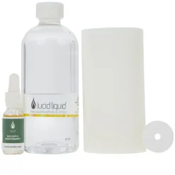 Lucid Candle 6" Pillar Candle With 16 Oz. Liquid & Fragrant Stone Hot