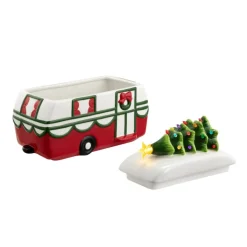 Mr. Christmas 10" Camper Cookie Jar Outlet