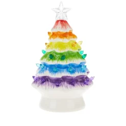 Mr. Christmas 7" Nostalgic Ceramic Rainbow Tree Clearance