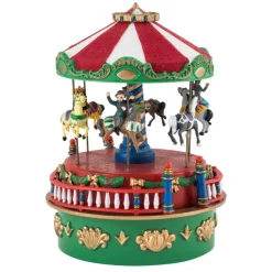 Mr. Christmas Mini Carnival Music Box Carousel Hot