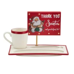 Mr. Christmas Night Before Christmas Milk And Cookies Serving Set