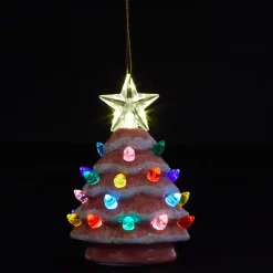 Mr. Christmas Set Of 3 Mini Snow-Tipped Nostalgic Trees With Timer Best