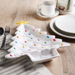 Mr. Christmas 14.25''Tree Platter With Dip Section