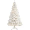 Nearly Natural 9 Ft. White Christmas Tree With 650 Led Lights Outlet