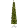 Nearly Natural 7' Green Pencil Christmas Tree With 150 Led Lights Best