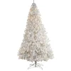 Nearly Natural 10' White Artificial Christmas Tree With 800 Led Lights