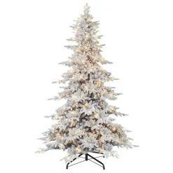 Puleo International 9 Ft Pre-Lit Utah Fir Tree, 800 Ul Clear Lights Outlet