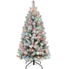 Puleo International 4.5 Ft. Pre-Lit Pine Tree, Ul Multi Color Lights Hot