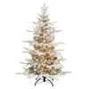 Puelo International Puleo International 4.5' Prelit Flocked Utah Fir Tree 250 Clear Lights Sale