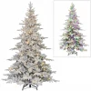 Puleo International 7' Pre-Lit Flocked Utah Fir Tree, 500 Led Lights Online