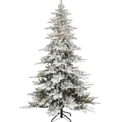 Puelo International Puleo International 6.5' Prelit Flocked Utah Fir Tree 350 Clear Lights Discount