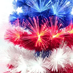 Puleo International Pre-Lit 4' Patriotic Artificial Christmas Tree Discount