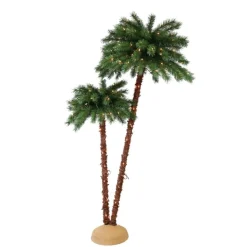 Puleo International Premium 3.5'/6' Artificial Palm Tree W/ 175 Lights Outlet