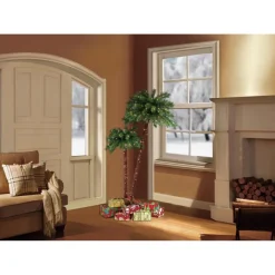 Puleo International Premium 3.5'/6' Artificial Palm Tree W/ 175 Lights Outlet