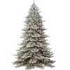 Puleo International Puleo Intl. 9' Royal Majestic Fraser Fir Flocked Tree With Memory Tips