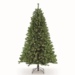 Puleo International Puleo Intl. Pre-Lit 6.5' Northern Fir Artificial Christmas Tree, Green Sale