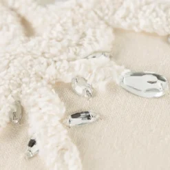 Rizzy Home Christmas Snowflakes With Mirrored Accents 14"X20" Pillow Best