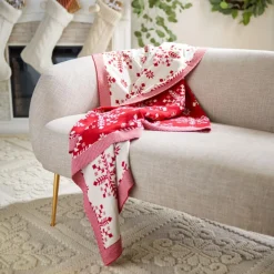 Safavieh Frost Throw Red Hot