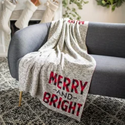 Safavieh Merry And Bright Throw Gray Discount