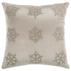 Safavieh Sydnee Snowflake 20" X 20" Pillow Hot