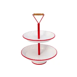 Gerson The Companies 19.3-Inch Metal Two-Tiered Serving Tray Discount