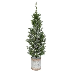 Gerson The Company 35"H Snowy Pine Tree In Tin Pot Online