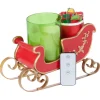 Unmatched Led Sleigh Candle Holder With Flameless Candle New