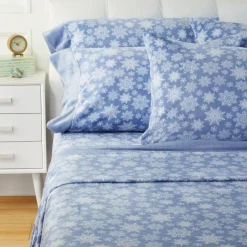 Warm & Cozy Glitter Hem Plush Sheet Set With Extra Pillowcases Best