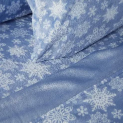 Warm & Cozy Glitter Hem Plush Sheet Set With Extra Pillowcases Best