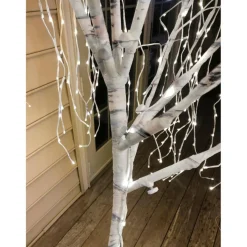 Winter Lane 7' Color Changing Willow Tree White