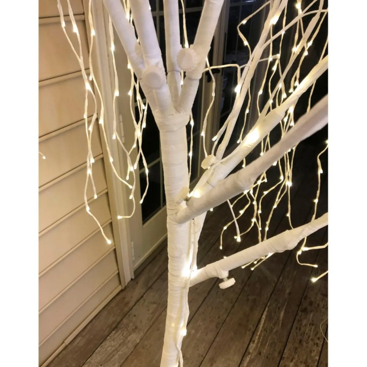 Winter Lane 7' Color Changing Willow Tree White