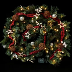 Winter Lane 9' Led Antler Garland With 9 Functions Sale