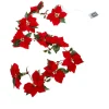 Winter Lane 6' Lighted Poinsettia Garland With 6-Hour Timer Outlet