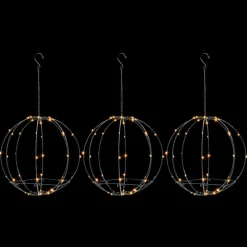 Winter Lane Collapsible Led Illuminated Spheres - Set Of 3 Clearance