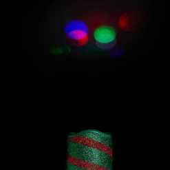 Winter Lane Holiday Glitter Projector Candle With Remote Hot