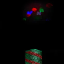 Winter Lane Holiday Glitter Projector Candle With Remote Hot