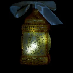 Winter Lane Mini Lantern Glass Ornaments With Gift Bags - Set Of 3 Hot